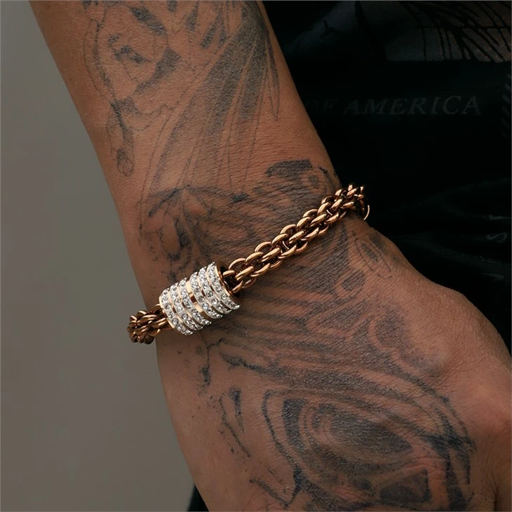 CZ link chain bracelet 05 CZ link chain bracelet 05