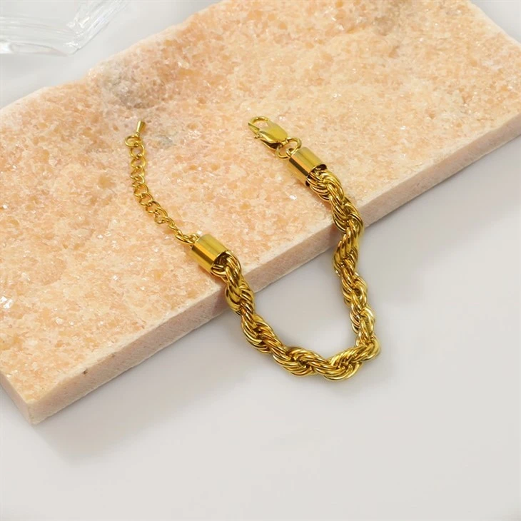 Twisted Rope Chain Adjustable Extender Bracelet suppliers Twisted Rope Chain Adjustable Extender Bracelet suppliers