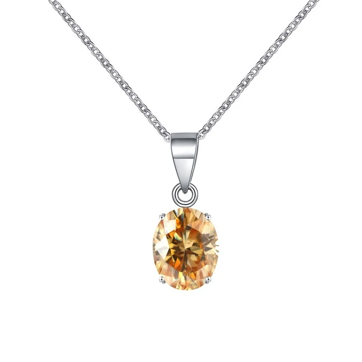 Oval Cut Zircon Pendant Necklace suppliers Oval Cut Zircon Pendant Necklace suppliers